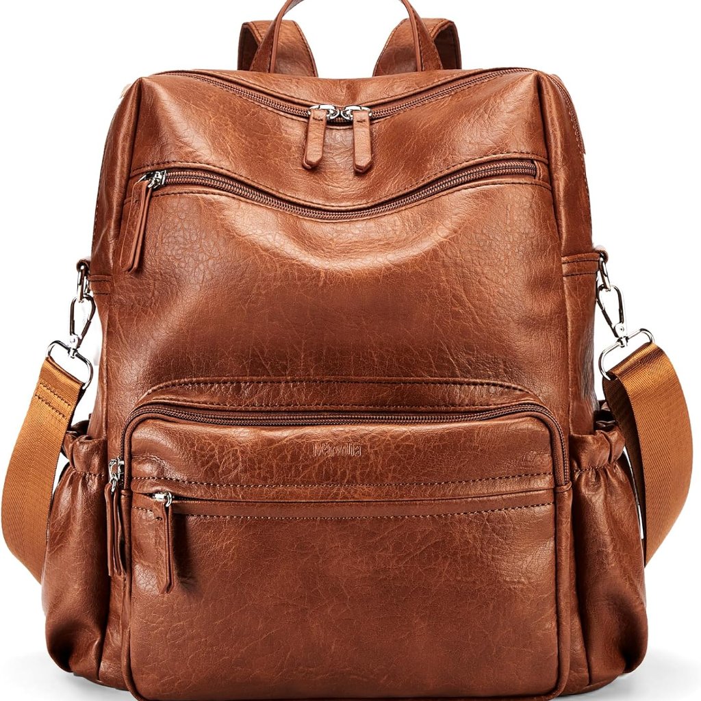 Pu Leather Backpack Purse For Women Large Fashion Designer Travel Backpack Ladie